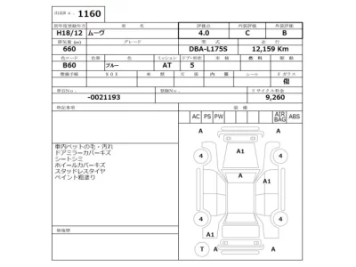 Daihatsu MOVE  с аукциона в Японии