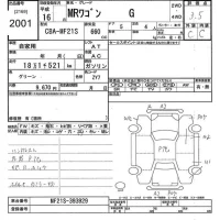 Suzuki MRWAGON лот № 2001 оценка 3.5  с аукциона в Японии 10