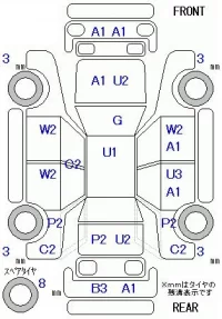 Subaru GOLF ALLTRACK лот № 29165 оценка 3  с аукциона в Японии 5