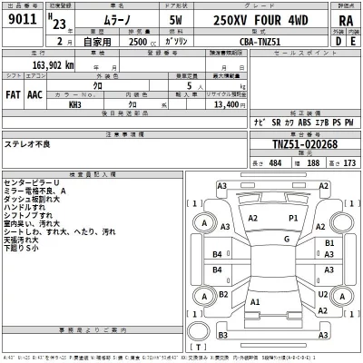 Nissan MURANO  с аукциона в Японии