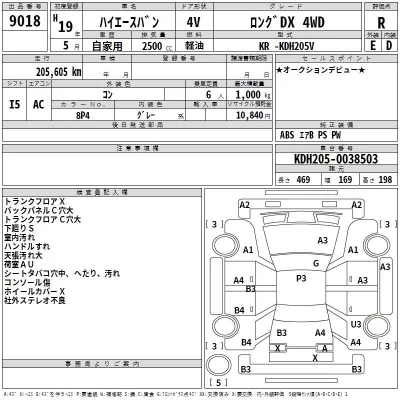 Toyota HIACE VAN  с аукциона в Японии