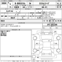 Honda N BOX лот № 3004 оценка 4.5  с аукциона в Японии 2