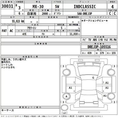 Mazda MX-30  с аукциона в Японии