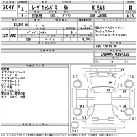 Daihatsu MOVE CANBUS лот № 3047 оценка R  с аукциона в Японии 2