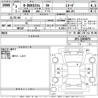Honda N BOX лот № 3088 оценка 4.5  с аукциона в Японии 2