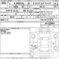 Honda N BOX лот № 3092 оценка 4.5  с аукциона в Японии 2