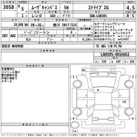 Daihatsu MOVE CANBUS лот № 3058 оценка 4.5  с аукциона в Японии 2