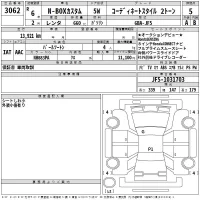 Honda N BOX лот № 3062 оценка 5  с аукциона в Японии 2