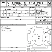 Honda N BOX лот № 3064 оценка 4.5  с аукциона в Японии 2