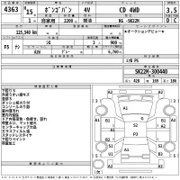 Mazda BONGO VAN лот № 4363 оценка 3.5  с аукциона в Японии 2