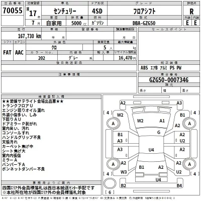 Toyota CENTURY  с аукциона в Японии
