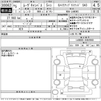 Daihatsu MOVE CANBUS лот № 30062 оценка 4.5  с аукциона в Японии 11