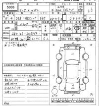 Toyota MARK X лот № 5006 оценка 3.5  с аукциона в Японии 6