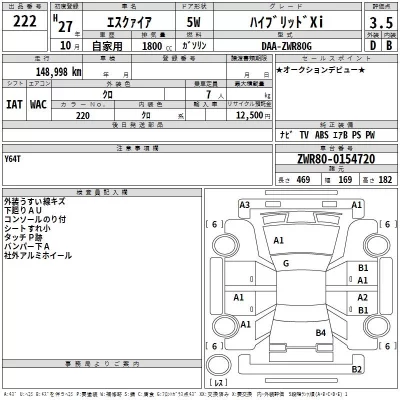 Toyota ESQUIRE  с аукциона в Японии