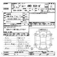 Suzuki JIMNY лот № 3509 оценка R  с аукциона в Японии 9
