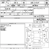 Mazda CX-3 лот № 247 оценка RA  с аукциона в Японии 2