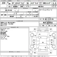 Honda ODYSSEY лот № 254 оценка 3.5  с аукциона в Японии 2
