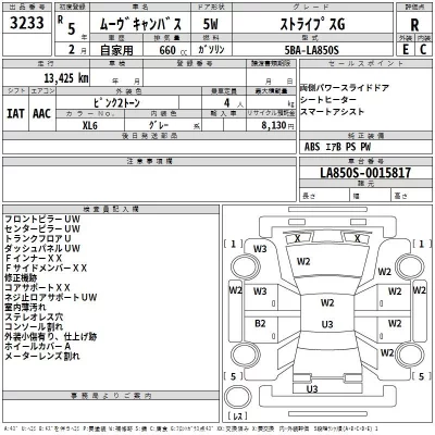 Daihatsu MOVE CANBUS  с аукциона в Японии