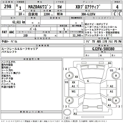 Mazda 6  с аукциона в Японии
