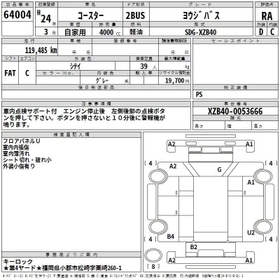 Toyota COASTER  с аукциона в Японии