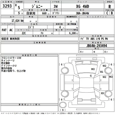 Suzuki JIMNY  с аукциона в Японии