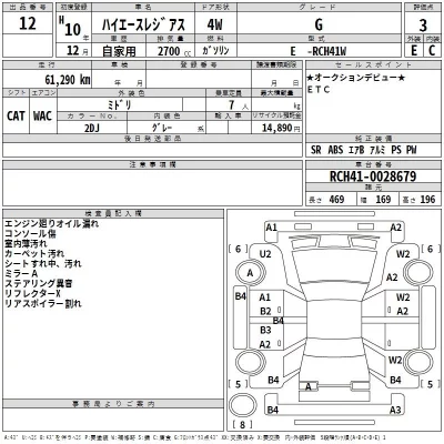 Toyota HIACE REGIUS  с аукциона в Японии