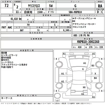 Toyota YARIS CROSS  с аукциона в Японии