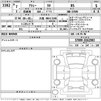 Daihatsu ATRAI VAN лот № 3382 оценка S  с аукциона в Японии 2