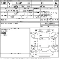 Honda N ONE лот № 3086 оценка RA  с аукциона в Японии 2