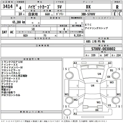 Daihatsu HIJET VAN  с аукциона в Японии