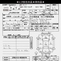 Toyota COROLLA TOURING лот № 6066 оценка 3.5  с аукциона в Японии 4