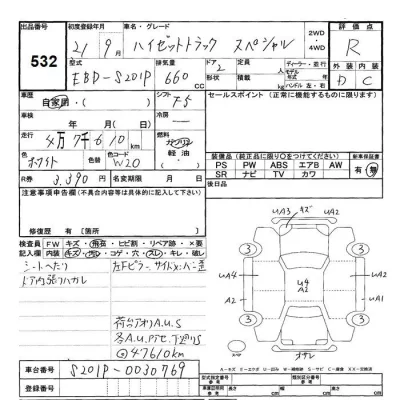 Daihatsu HIJET TRUCK  с аукциона в Японии