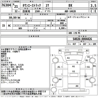 Toyota TOWN ACE TRUCK  с аукциона в Японии