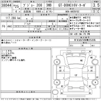 Peugeot 208 лот № 38044 оценка 3.5  с аукциона в Японии 11