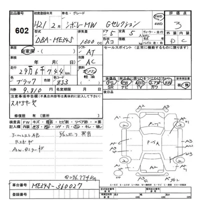 Suzuki CHEVROLET MW  с аукциона в Японии