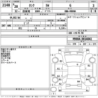 Toyota TANK лот № 2148 оценка 3  с аукциона в Японии 2