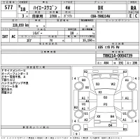 Toyota HIACE лот № 577 оценка RA  с аукциона в Японии 2