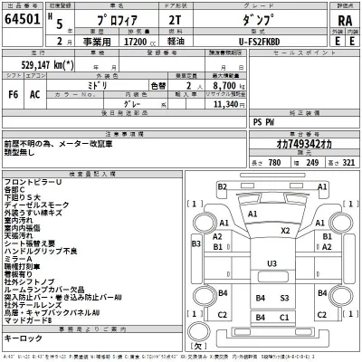 Hino PROFIA  с аукциона в Японии