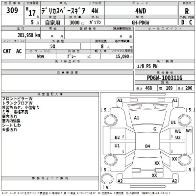 Mitsubishi DELICA  с аукциона в Японии