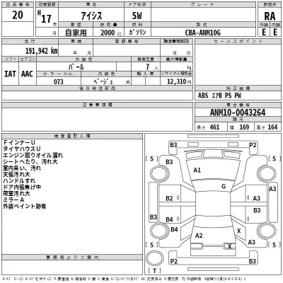 Toyota ISIS  с аукциона в Японии