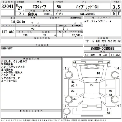 Toyota ESQUIRE  с аукциона в Японии