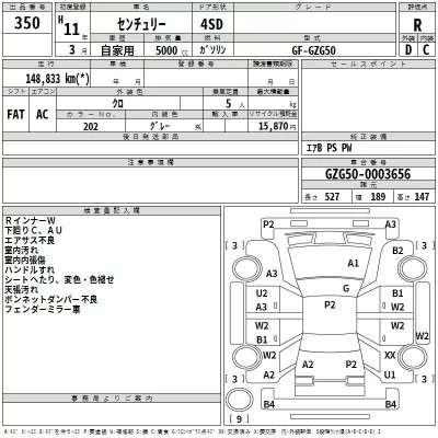 Toyota CENTURY  с аукциона в Японии