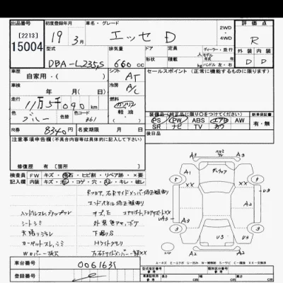 Daihatsu Esse  с аукциона в Японии