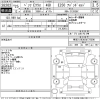 Mercedes-Benz E CLASS лот № 38202 оценка 3.5  с аукциона в Японии 11