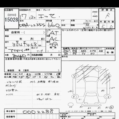 Daihatsu Esse  с аукциона в Японии