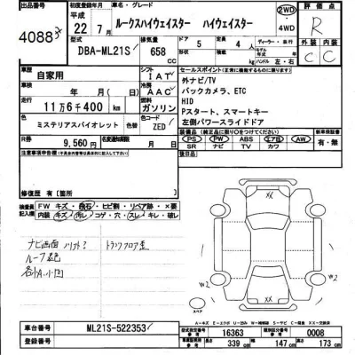 Nissan ROOX  с аукциона в Японии