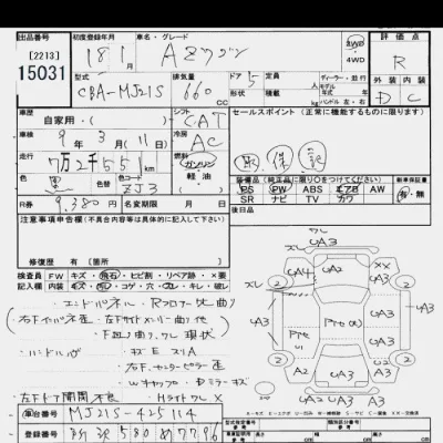 Mazda AZ WAGON  с аукциона в Японии