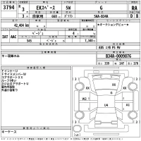 Mitsubishi EK SPACE лот № 3794 оценка RA  с аукциона в Японии 2