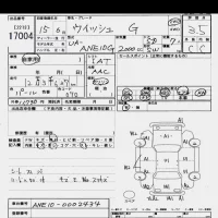 Toyota WISH лот № 17004 оценка 3.5  с аукциона в Японии 6