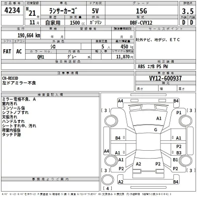 Mitsubishi LANCER VAN  с аукциона в Японии